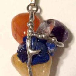Mindfulness Amulet, Hand made gemstone pendant by Seeds of Light