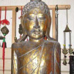 large buddha mask hand carved