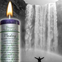 Healing Blessed Herbal Candle