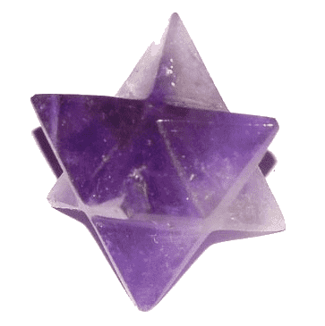 Amethyst Merkaba Natural Energy Charged Stops Excesses Confidence Stone Quality 