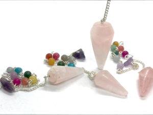 rose quartz chakra pendulum for dowsing