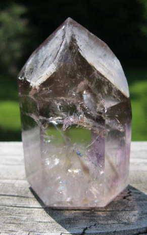 SMAP -2 Smoky Amethyst Crystal Point, 120 gms, 2 in x 1.5 in.