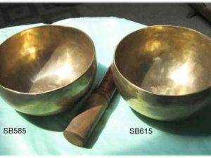 Hand hammered tibetan singing bowls