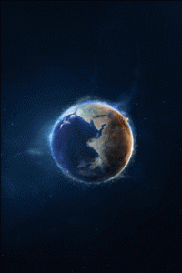 Earth in Space gif