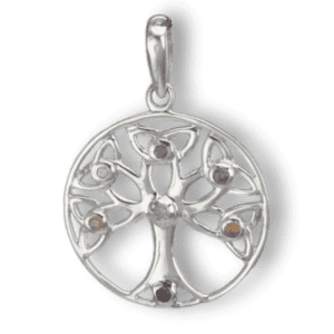 Sterling Silver Celtic Chakra Tree of Life Pendant