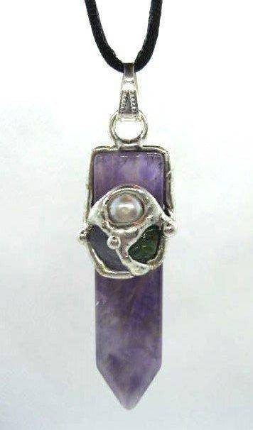 Ask, Believe, Receive Blade Amulet (Law of Attraction), Handmade gemstone blade pendant by Seeds of Light. Blade wands are approximately 1.75 inches long by ½ inch wide.