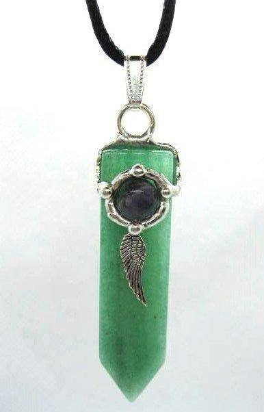 Healer Blade Amulet (Health), Handmade gemstone blade pendant by Seeds of Light. Blade amulets are approximately 1.75 inches long by ½ inch wide.
