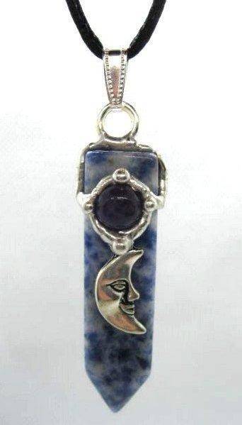Psychic Blade Amulet (Intuitive), Handmade gemstone blade pendant by Seeds of Light. Blade amulet pendants are approximately 1.75 inches long by ½ inch wide.