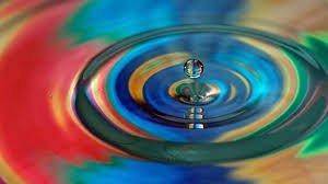 rainbow chakra water drop