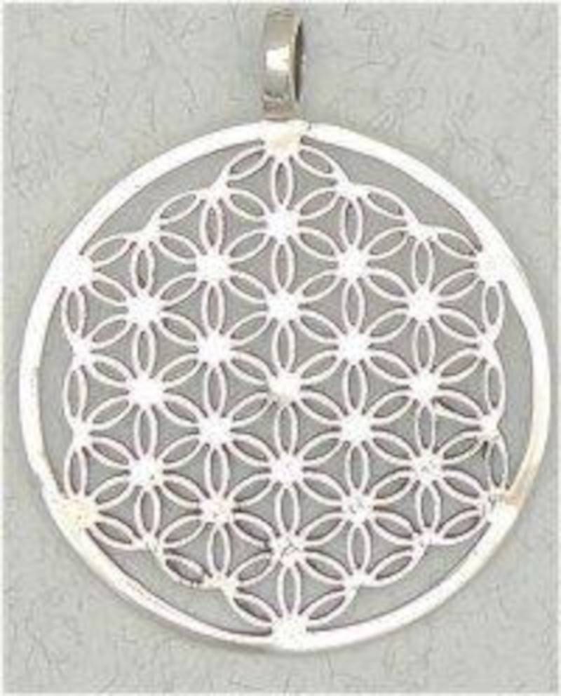 Flower Of Life Pendant – Sterling Silver Unveil the Secrets of the Universe and all living things while you wear this beautiful sterling silver Flower of Life Pendant. 1.2 inch sterling silver pendant.
