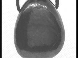 drilled shungite pendant