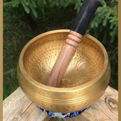 lathed and hand hammered singing bowl Mountain Valley