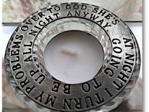 Mountain Valley Turn problems over pewter candle ring
