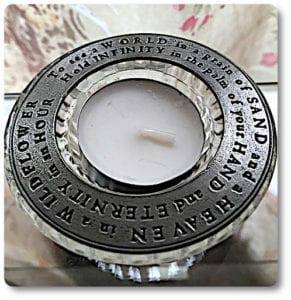 Mountain Valley To see a world pewter candle ring