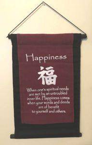 Mountain Valley cloth happiness banner with inspirational quotes
