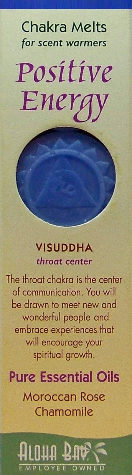 throat chakra positive energy candle melts from aloha bay