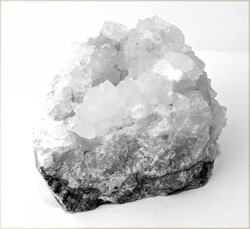 Zeolite Apophylite Crystal Cluster
