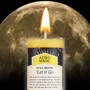 astro magic full moon candle