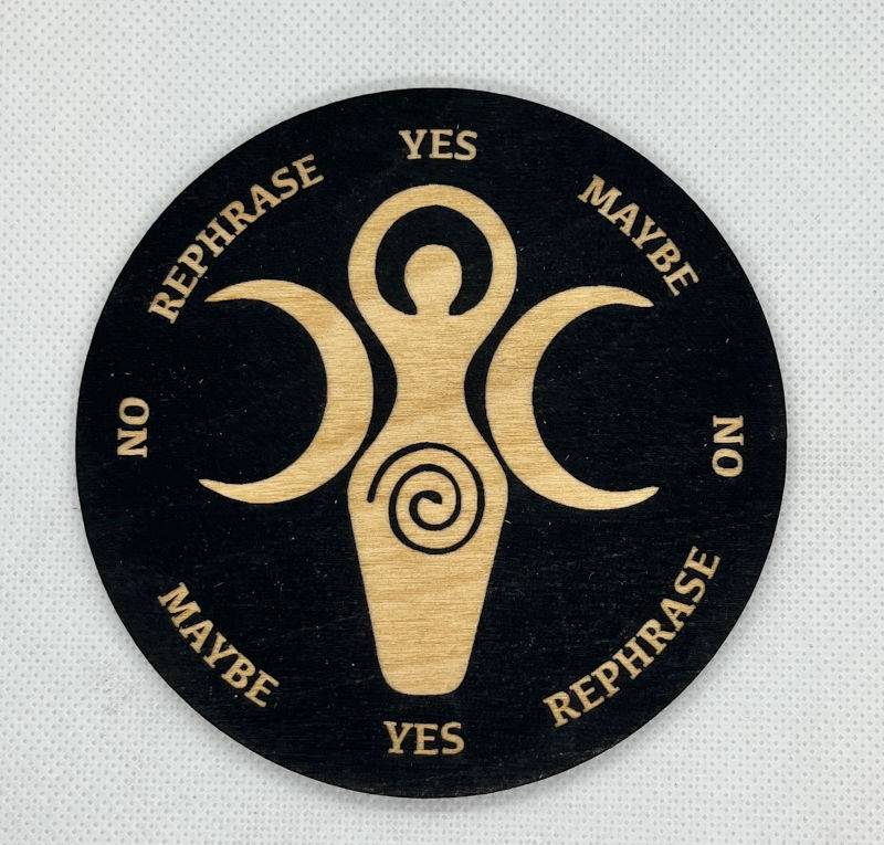 spiral goddess moon pendulum board